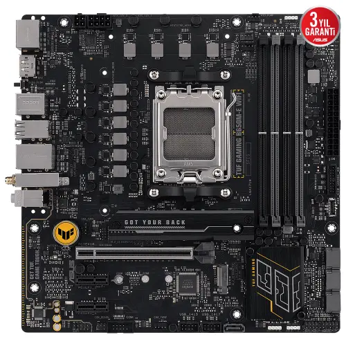 ASUS Tuf Gaming B650M-E Wifi AMD B650 AM5 Soket DDR5 6400 Micro ATX Anakart