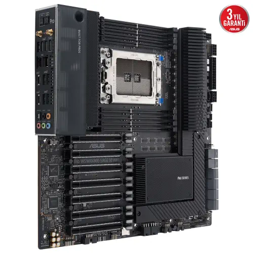 Asus PRO WS WRX80E-SAGE SE WIFI AMD WRX80 Soket sWRX8 DDR4 3200MHz E-ATX Anakart