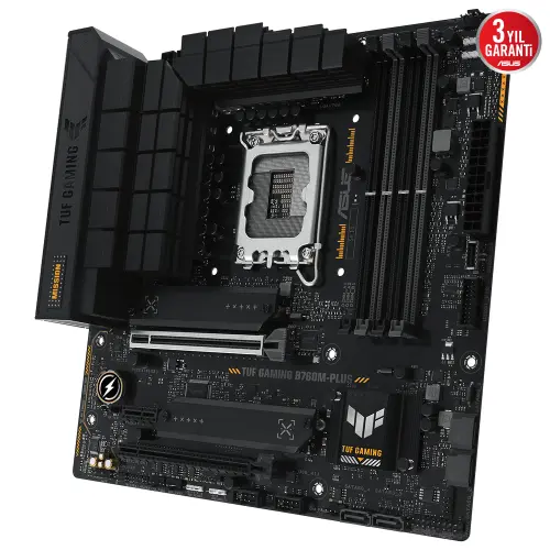 ASUS TUF GAMING B760M-PLUS B760 Soket 1700 DDR5 7200(OC)Mhz mATX Gaming (Oyuncu) Anakart