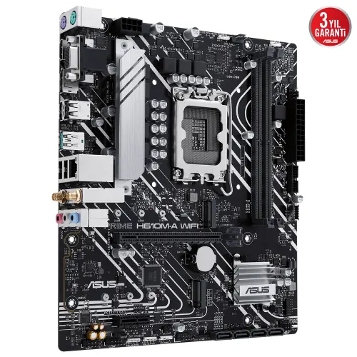 ASUS Prime H610M-A WIFI D5 Intel H610 Soket 1700 DDR5 5600MHz mATX Gaming (Oyuncu) Anakart