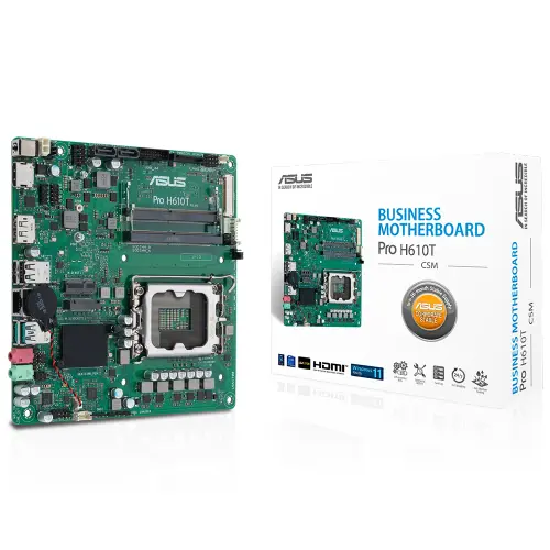 ASUS Pro H610T-CSM LGA1700 DDR5 5600Mhz Mını-ITX Anakart