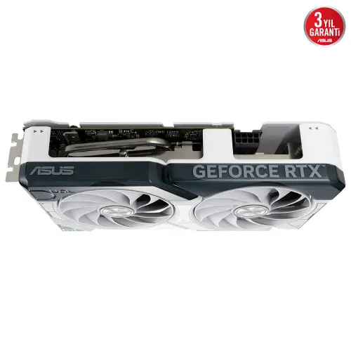 ASUS Dual GeForce RTX 4060 OC DUAL-RTX4060-O8G-WHITE 8GB GDDR6 128Bit DX12 DLSS 3 Gaming (Oyuncu) Ekran Kartı