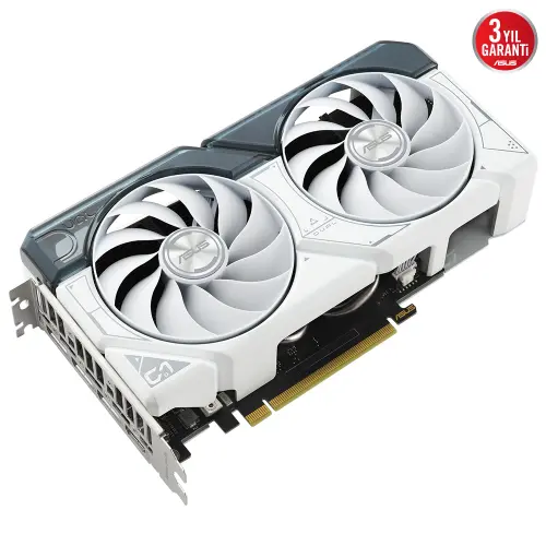 Asus Dual GeForce RTX 4060 OC DUAL-RTX4060-O8G-WHITE 8GB GDDR6 128Bit DX12 DLSS 3 Gaming (Oyuncu) Ekran Kartı