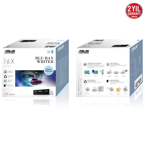 ASUS BW-16D1HT 16X Dahili Blu-Ray Yazıcı