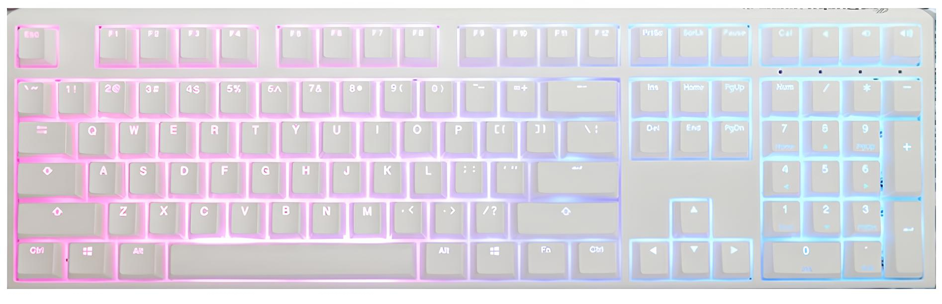 Ducky One 3 Mekanik White Switch RGB Beyaz TR Q Gaming (Oyuncu) Klavye