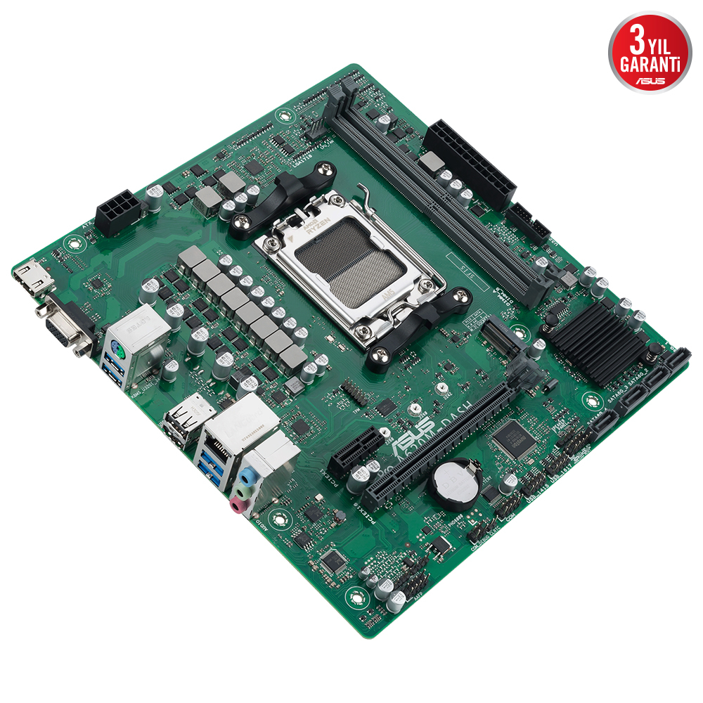ASUS Pro A620M-DASH-CSM AM5 DDR5 7200MHz mATX Anakart
