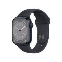 Apple Watch Series 8 GPS 41mm Gece Yarısı Alüminyum Kasa Gece Yarısı Spor Kordon - MNP53TU/A