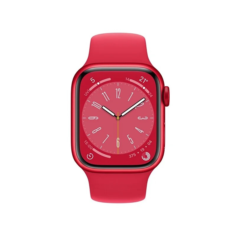 Apple Watch Series 8 GPS 41mm (PRODUCT)RED Alüminyum Kasa (PRODUCT)RED Spor Kordon - MNP73TU/A