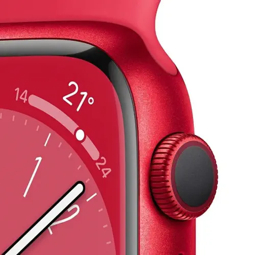 Apple Watch Series 8 GPS 41mm (PRODUCT)RED Alüminyum Kasa (PRODUCT)RED Spor Kordon - MNP73TU/A