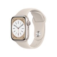 Apple Watch Series 8 GPS 41mm Yıldız Işığı Alüminyum Kasa Yıldız Işığı Spor Kordon - MNP63TU/A