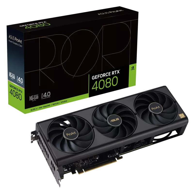 ASUS GeForce RTX 4080 ProArt OC 16GB PROART-RTX4080-O16G GDDR6X 256Bit DLSS 3 Gaming (Oyuncu) Ekran Kartı
