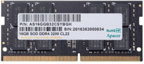 Apacer 16 GB(1x16GB) 3200Mhz SODIMM DDR4 Notebook Ram (ES.16G21.PSH)