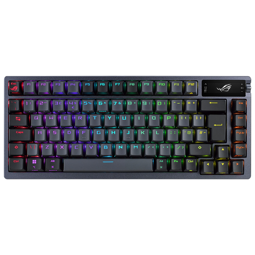 ASUS ROG Azoth NX/RD Switch Q TR Kablosuz RGB Gunmetal Mekanik Oyuncu Klavyesi