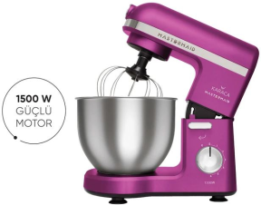 Karaca Mastermaid Chef 1500 W 5 lt Stand Mikser Fuşya
