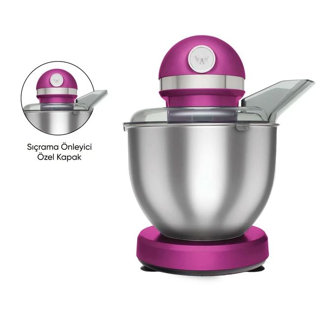 Karaca Mastermaid Chef 1500 W 5 lt Stand Mikser Fuşya