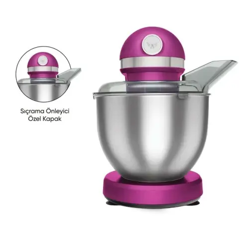 Karaca Mastermaid Chef 1500 W 5 lt Stand Mikser Fuşya