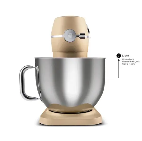 Karaca Multichef Artisan 7 lt 1800 W Gold Döküm Stand Mikser