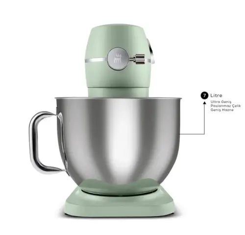 Karaca Multichef Artisan 7 lt 1800 W Yeşil Döküm Stand Mikser