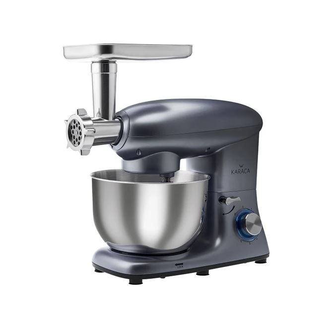 Karaca Multichef Antrasit 1400 W 5.5 lt Mutfak Şefi (Kıyma Çekme /Sucuk-Sosis/İçli Köfte Aparatlı)