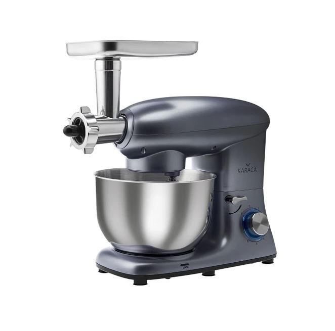 Karaca Multichef Antrasit 1400 W 5.5 lt Mutfak Şefi (Kıyma Çekme /Sucuk-Sosis/İçli Köfte Aparatlı)