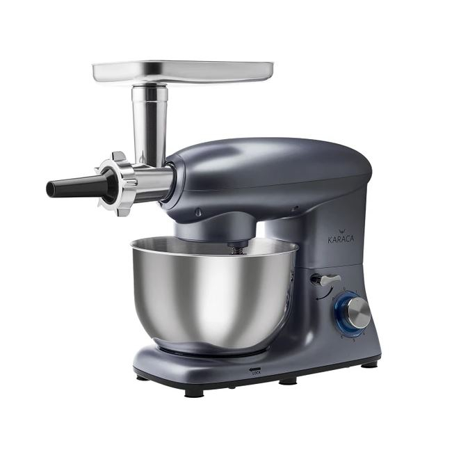 Karaca Multichef Antrasit 1400 W 5.5 lt Mutfak Şefi (Kıyma Çekme /Sucuk-Sosis/İçli Köfte Aparatlı)