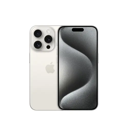 iPhone 15 Pro 256GB MTV43TU/A Beyaz Titanyum Cep Telefonu - Apple Türkiye Garantili