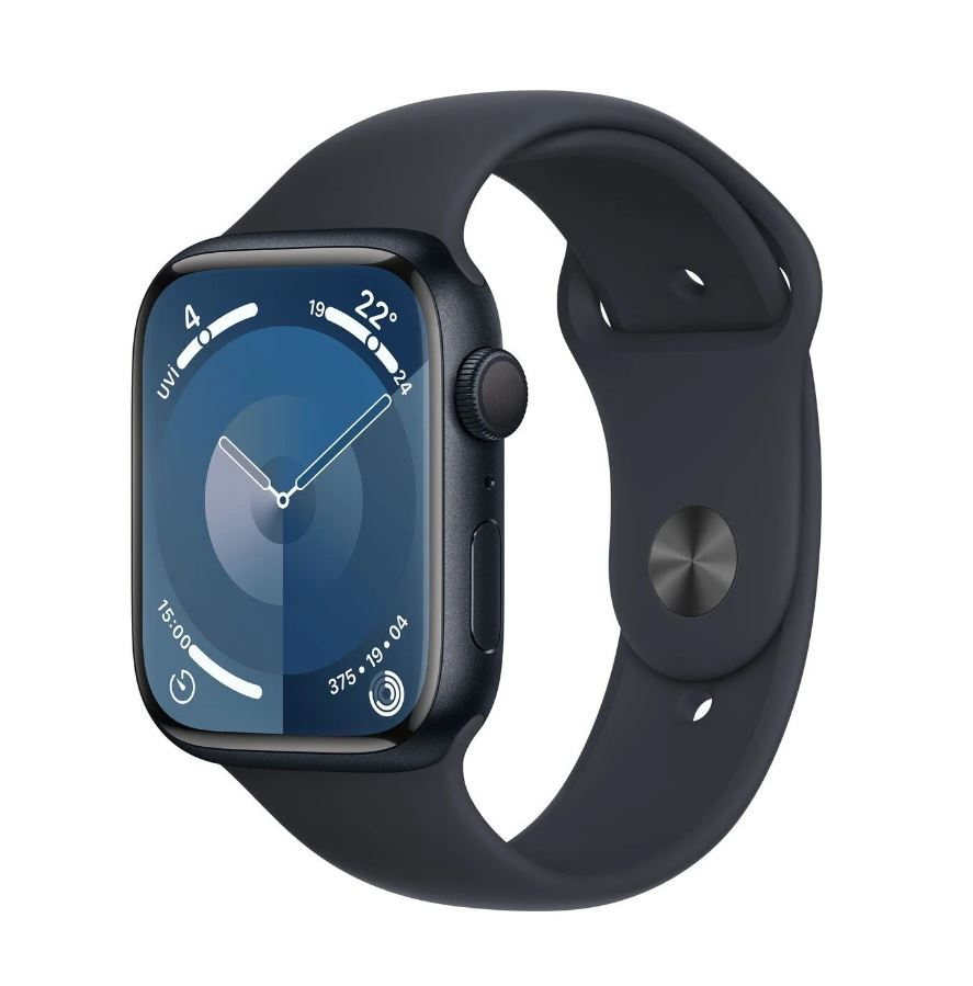 Apple Watch Series 9 GPS 45mm Gece Yarısı Alüminyum Kasa ve Gece Yarısı Spor Kordon - M/L - MR9A3TU/A