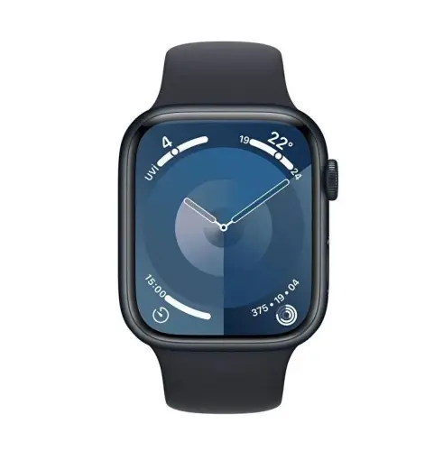 Apple Watch Series 9 GPS 45mm Gece Yarısı Alüminyum Kasa ve Gece Yarısı Spor Kordon - M/L - MR9A3TU/A