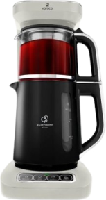 Karaca Çaysever Robotea Pro 4in1 2500 W Starlight Konuşan Cam Demlikli Çay Makinesi