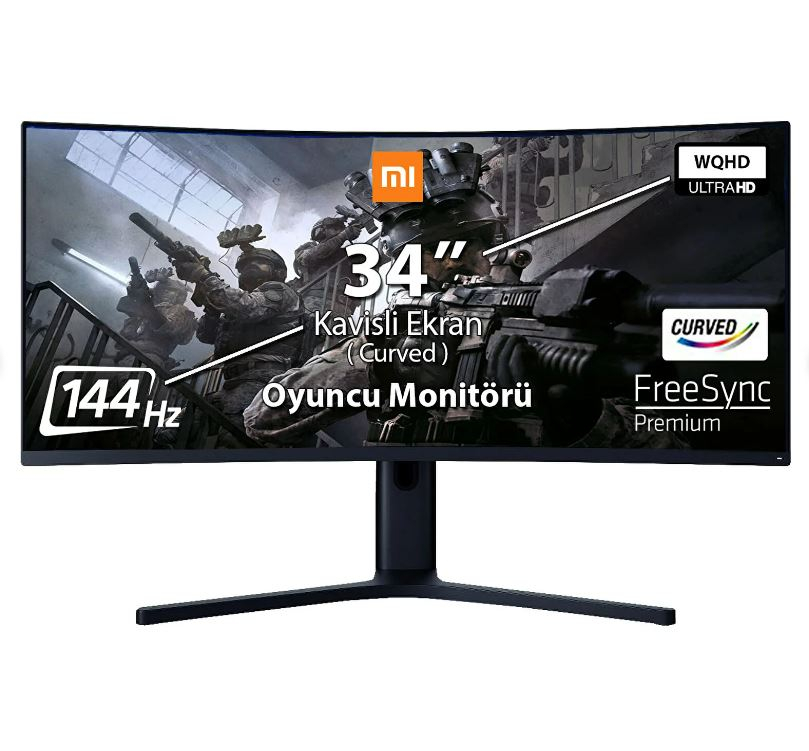 Xiaomi Mi Curved BHR5126CN 34″ 144Hz 4ms (HDMI+Display) FreeSync WQHD Gaming (Oyuncu) Monitör