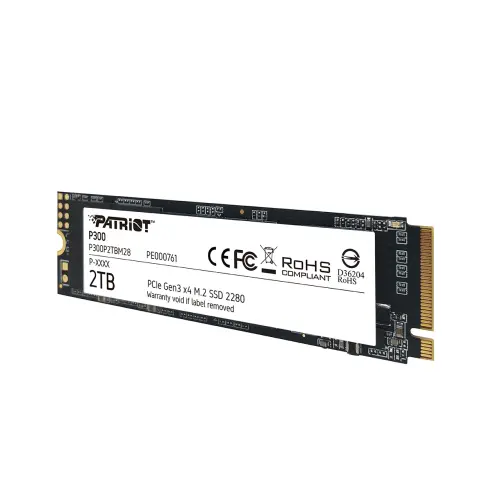 Patriot P300 2TB 2100/1650MB/s NVMe M.2 SSD Disk (P300P2TBM28)