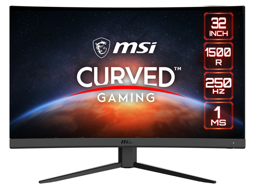 MSI G32C4X 32″ 1ms 250Hz FreeSync Premium HDR Ready 1500R Curved VA Full HD Gaming (Oyuncu) Monitör