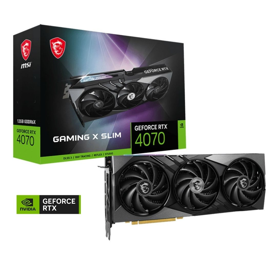 MSI GeForce RTX 4070 GAMING X SLIM 12G 12GB GDDR6X 192Bit DX12 Gaming (Oyuncu) Ekran Kartı