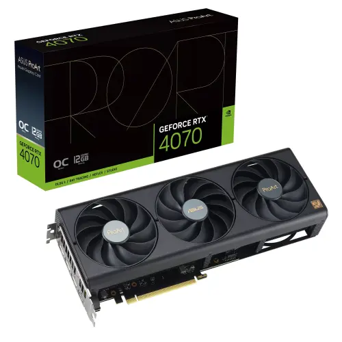 ASUS ProArt GeForce RTX 4070 OC PROART-RTX4070-O12G 12GB GDDR6X 192Bit DX12 DLSS 3 Gaming (Oyuncu) Ekran Kartı