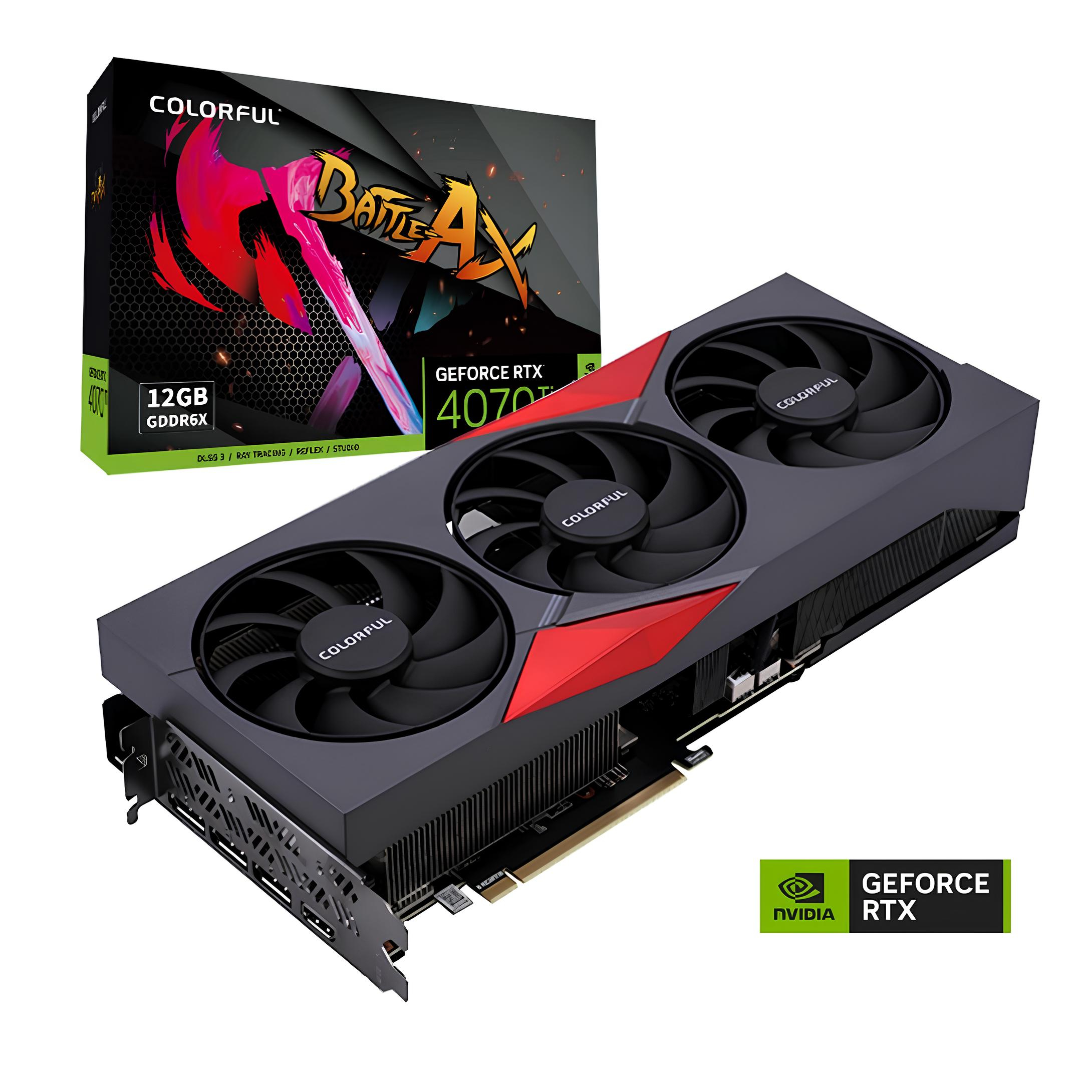 COLORFUL RTX 4070Ti NB EX-V 12GB GDDR6X 192Bit DX12 DLSS 3 Gaming (Oyuncu) Ekran Kartı