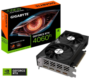 Gigabyte GeForce RTX 4060 Ti Windforce OC 8G GV-N406TWF2OC-8GD GDDR6 128Bit DX12 DLSS 3 Gaming (Oyuncu) Ekran Kartı