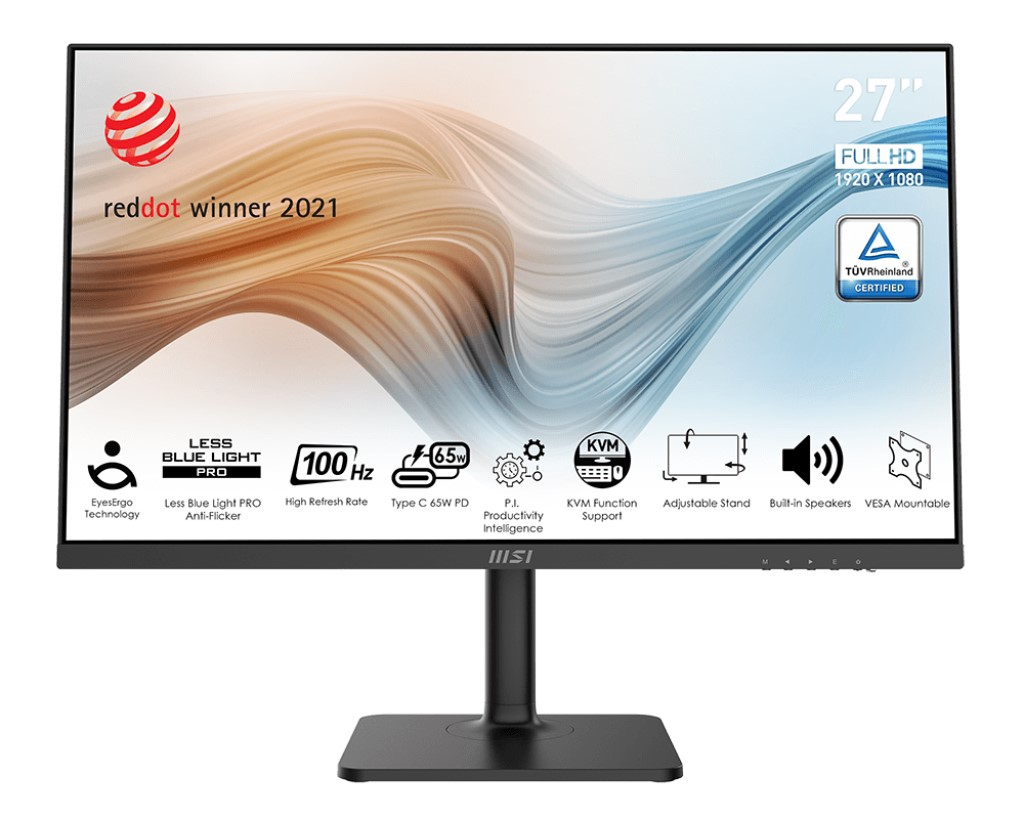 MSI 27'' Modern MD272XP 1920x1080 1ms 100Hz Anti-Glare Type-c FHD IPS Monitör