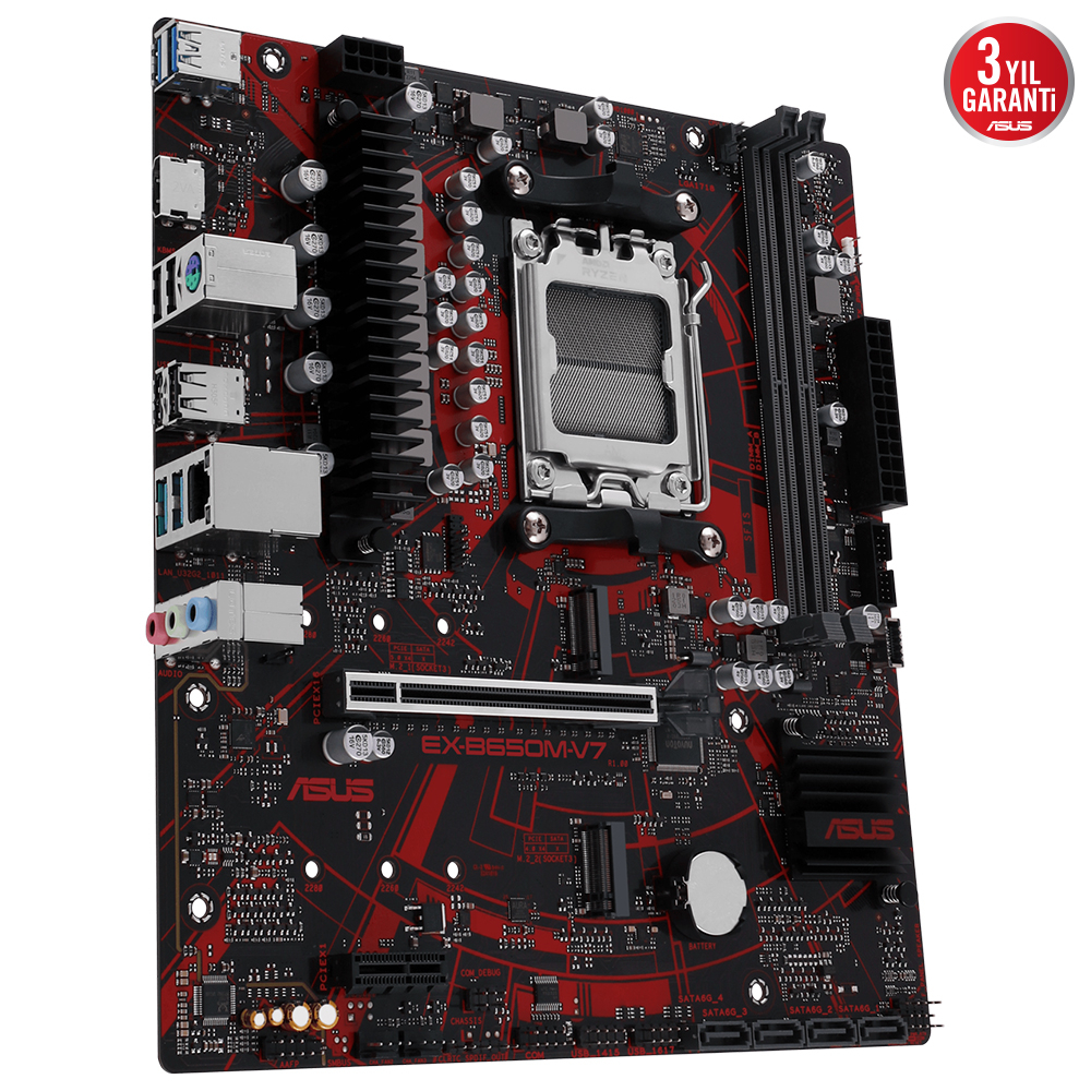 ASUS EX-B650M-V7 AMD Soket AM5 DDR5 8000MHz Micro-ATX Anakart