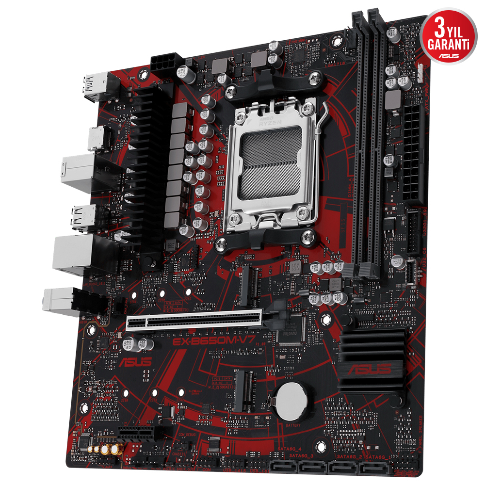 ASUS EX-B650M-V7 AMD Soket AM5 DDR5 8000MHz Micro-ATX Anakart