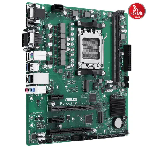 Asus Pro A620M-C-CSM AM5 DDR5 6400MHz mATX Anakart