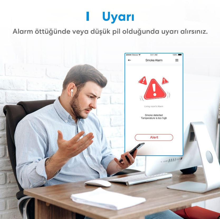 Meross Akıllı Duman Sensör Kiti GS559AH