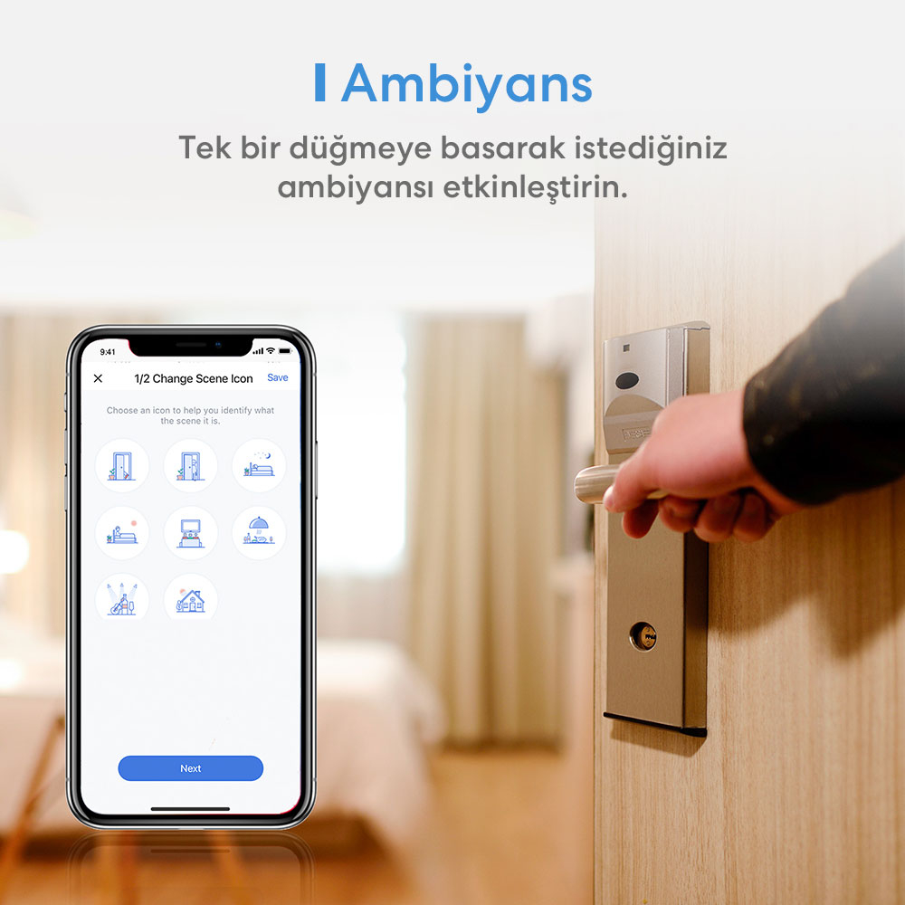 Meross Akıllı Dokunmatik Çift Yönlü Anahtar MSS550