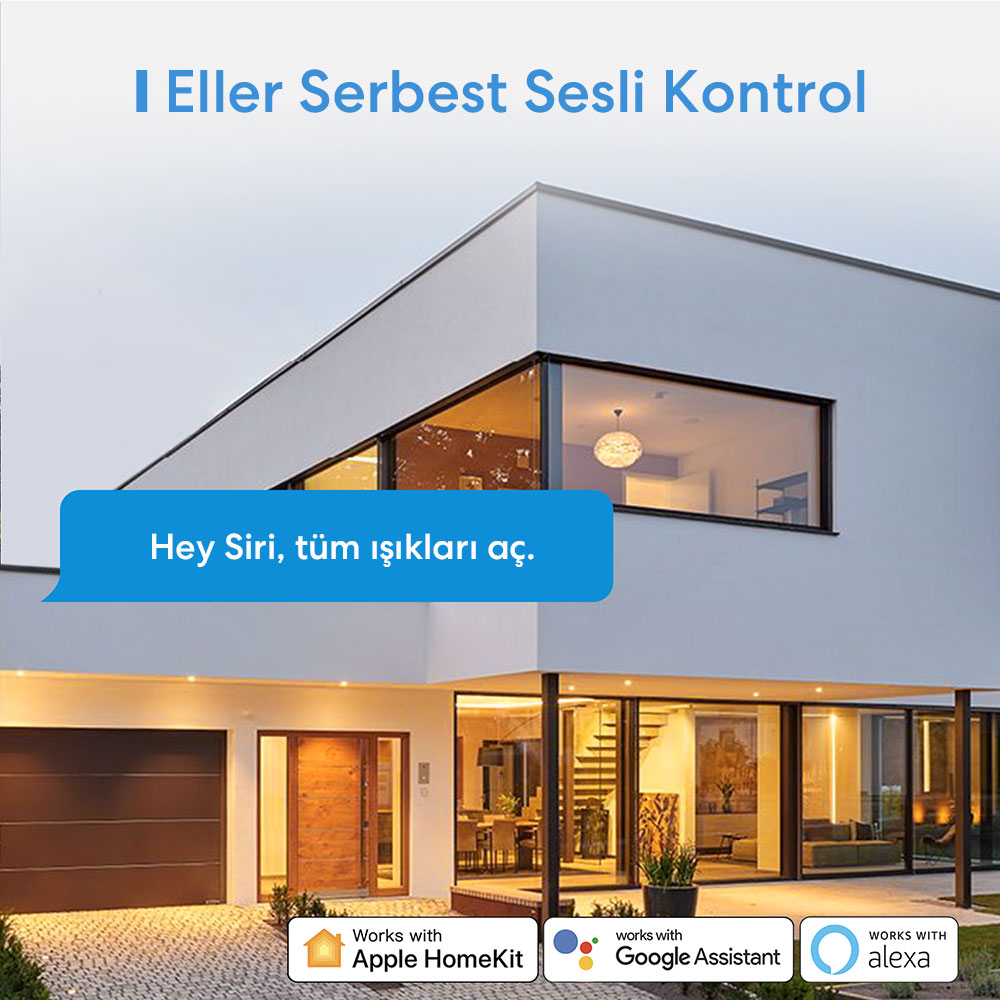 Meross Akıllı Dokunmatik Çift Yönlü Anahtar MSS550