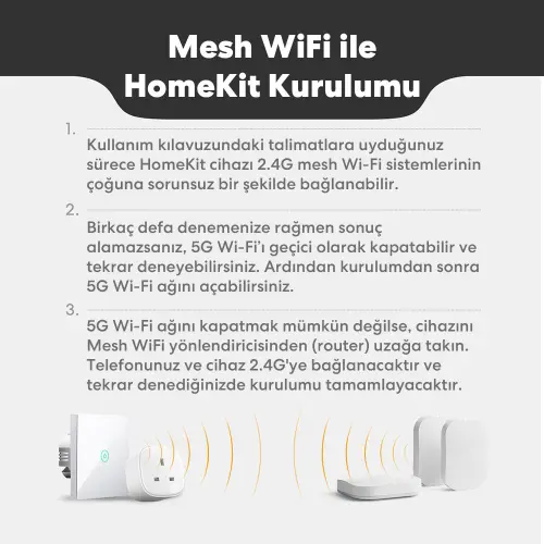 Meross Akıllı Dokunmatik Çift Yönlü Anahtar MSS550