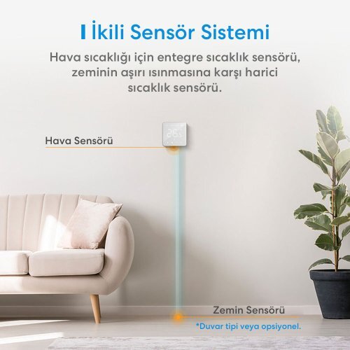 Meross Akıllı Termostat Yerden Isıtma MTS200