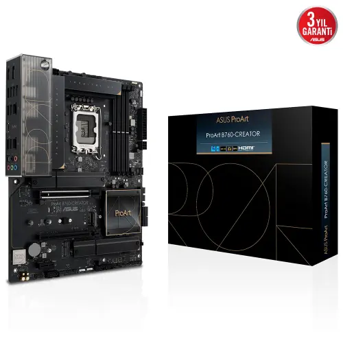 ASUS ProArt B760-CREATOR Intel B760 LGA1700 Soket DDR5 7800(OC)MHz ATX Anakart