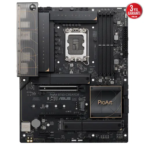 ASUS ProArt B760-CREATOR Intel B760 LGA1700 Soket DDR5 7800(OC)MHz ATX Anakart