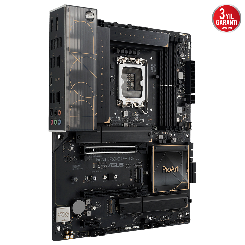 ASUS ProArt B760-CREATOR Intel B760 LGA1700 Soket DDR5 7800(OC)MHz ATX Anakart