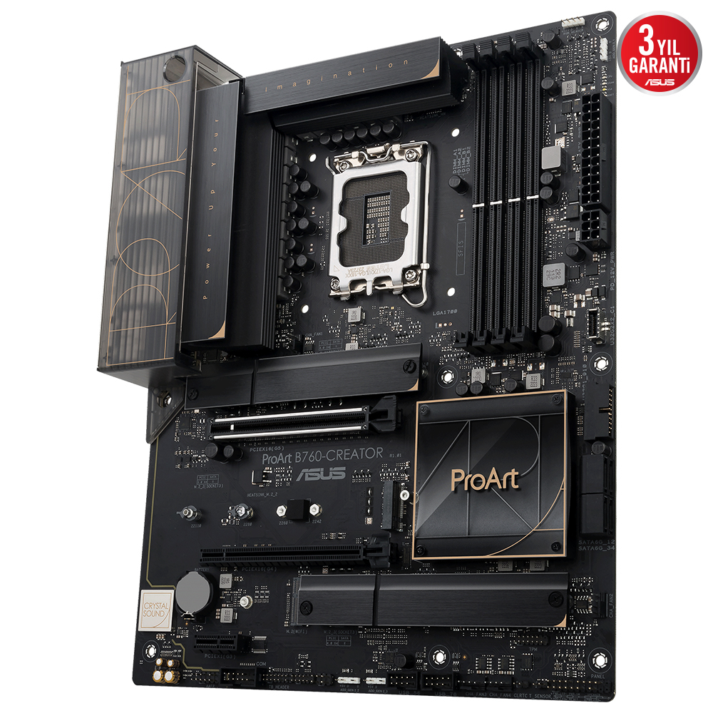 ASUS ProArt B760-CREATOR Intel B760 LGA1700 Soket DDR5 7800(OC)MHz ATX Anakart