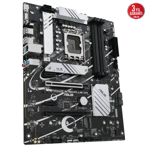 ASUS Prime B760-PLUS D4 Intel B760 Soket 1700 DDR4 5066(OC)MHz ATX Gaming (Oyuncu) Anakart